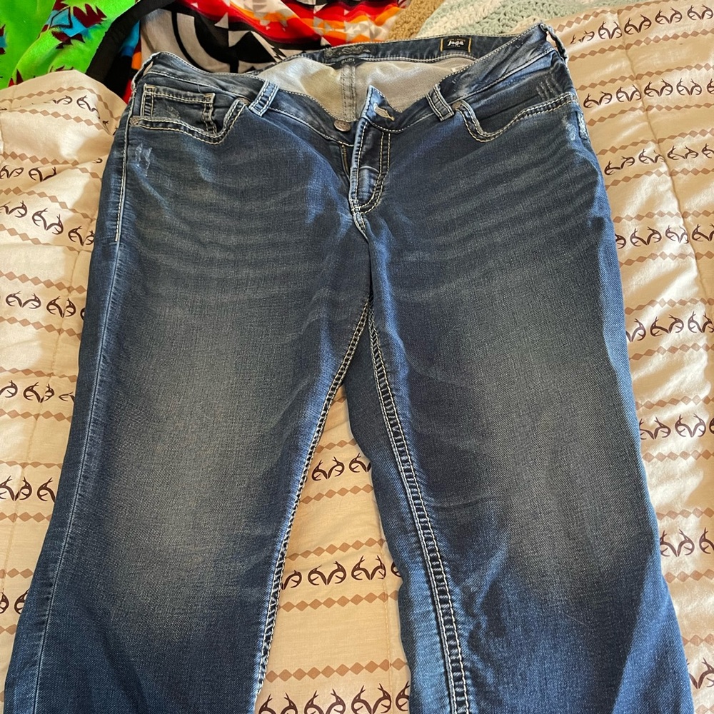 Silver Mid Suki Capri 20